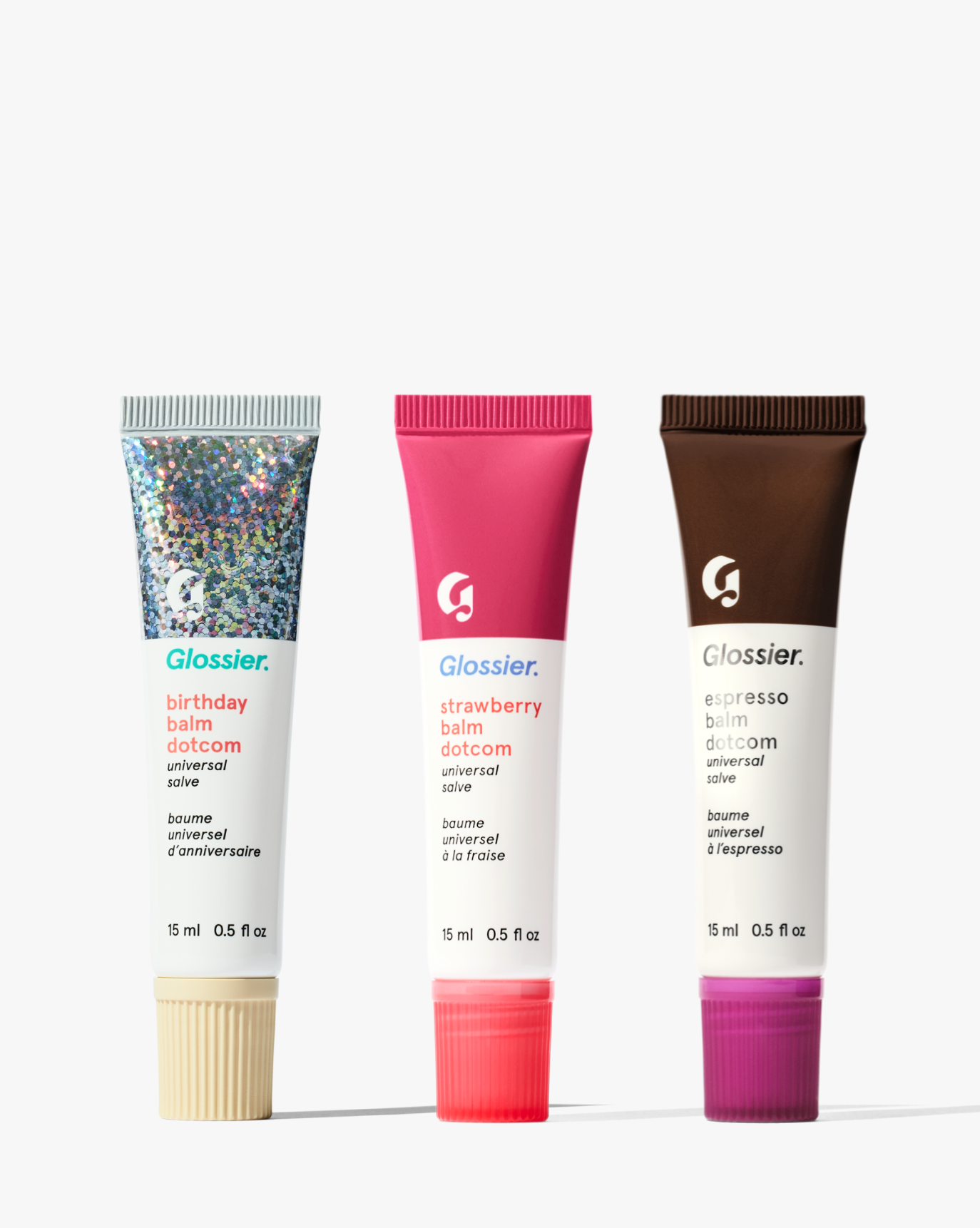 Glossier lip BARM birthday Wildfig チャーム付 Balm Dotcom Trio – Glossier